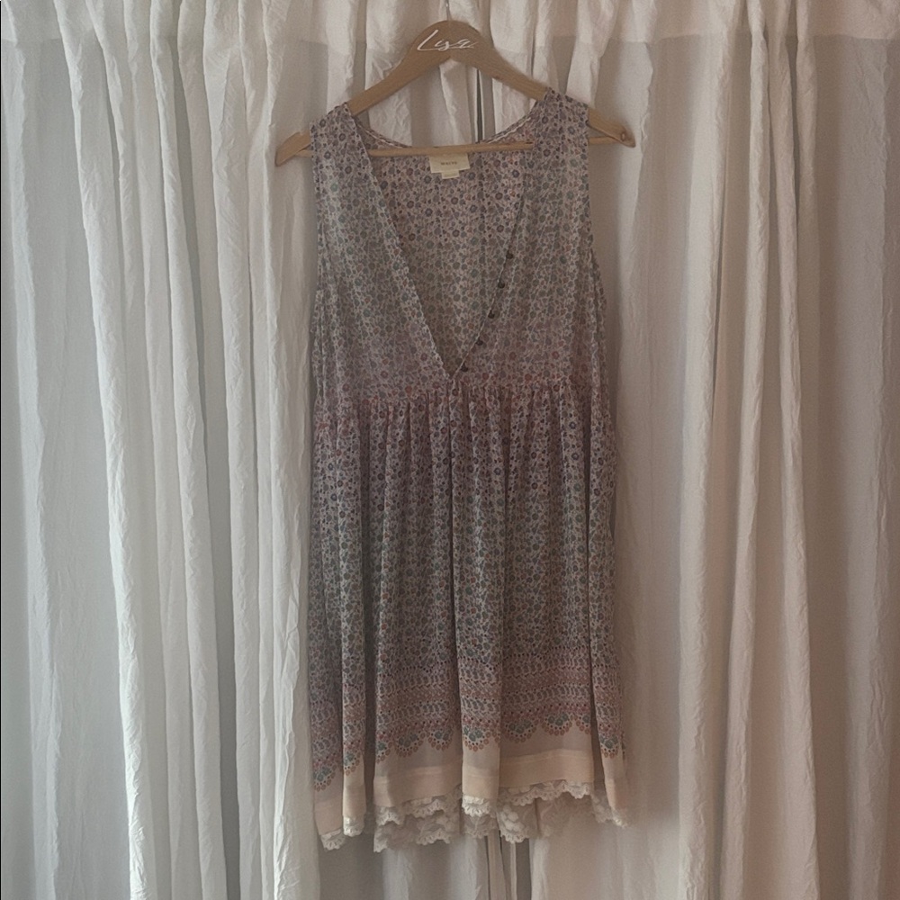 Maeve Multicolor Floral V-Neck Dress